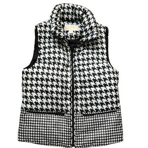 Michael Kors Houndstooth Puffer Vest